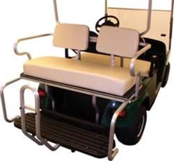Show details for Aluminum flip-flop seat kit, tan / black frame Picture of Aluminum flip-flop seat kit, tan / black frame