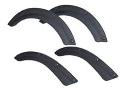 Show details for Fender flare set with mounting hardware, black plastic (4/Pkg) Picture of Fender flare set with mounting hardware, black plastic (4/Pkg)