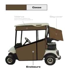 Show details for 3-sided track style enclosure, TXT, Cocoa  Picture of 3-sided track style enclosure, TXT, Cocoa