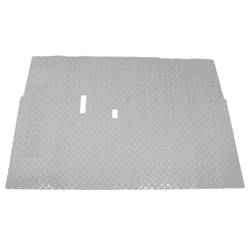 Show details for Faux diamond plate floor mat, gray Picture of Faux diamond plate floor mat, gray