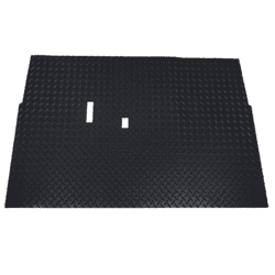 Show details for Faux diamond plate floor mat, black Picture of Faux diamond plate floor mat, black