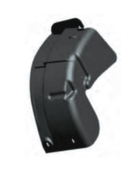Show details for X2 rear mudguard (right) Picture of X2 rear mudguard (right)