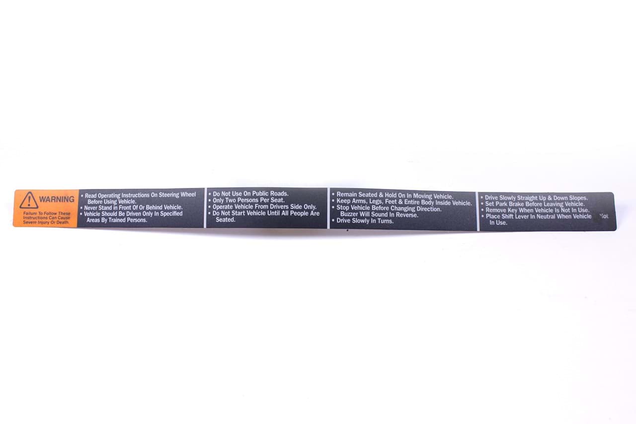 Picture of [OT] Decal, Dash Warning DISCONTINUED