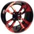 Picture of GTW Storm Trooper 12x7 Black/Red Wheel, Picture 1
