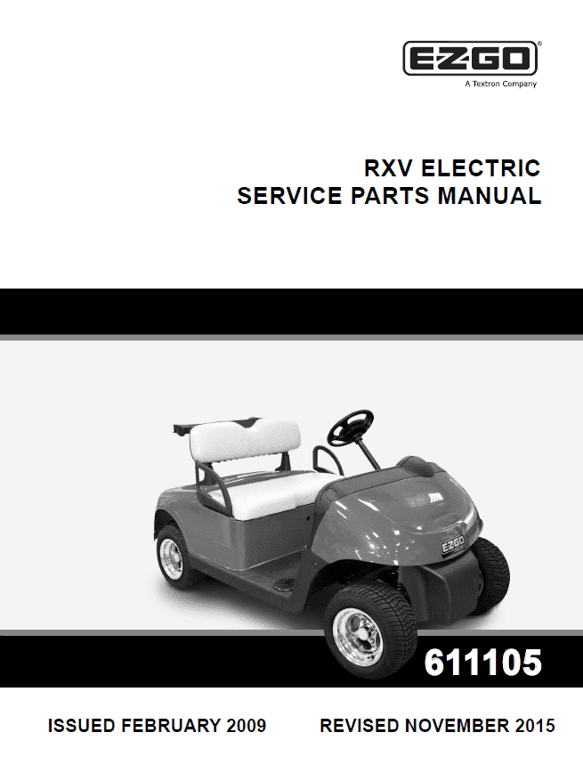 Picture of 2009-2015  – E-Z-GO – RXV - SM - All elec/utility