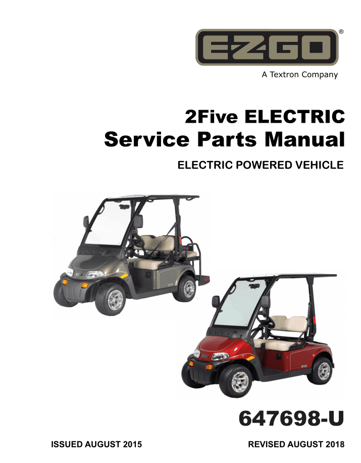 Picture of 2016 – E-Z-GO - 2Five ELECTRIC - SM - All elec/utility