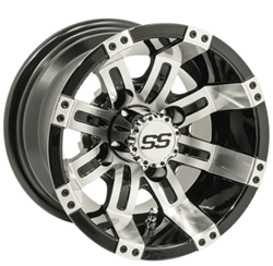 Picture of GTW® Tempest 10x7 Machined & Black Wheel (3:4 Offset)
