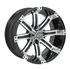 Picture of GTW® Tempest 14x7 Machined & Black Wheel (3:4 Offset), Picture 1